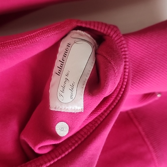 Pink Lululemon, zip up hoodie, Sz 6 - Picture 3 of 3
